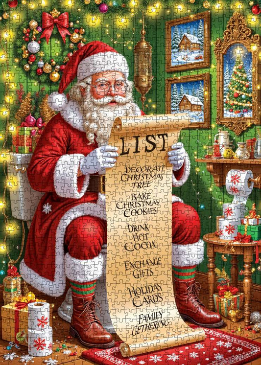 Santa’s Christmas Checklist Jigsaw Puzzle