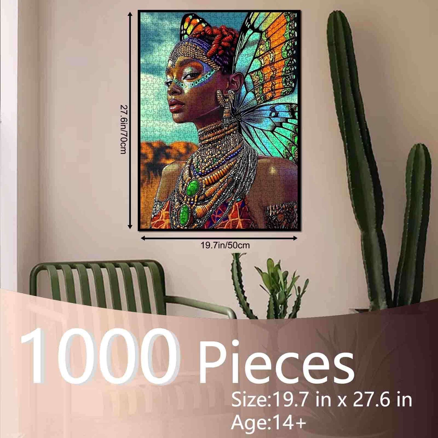 African Goddess in Meadow Jigsaw Puzzle