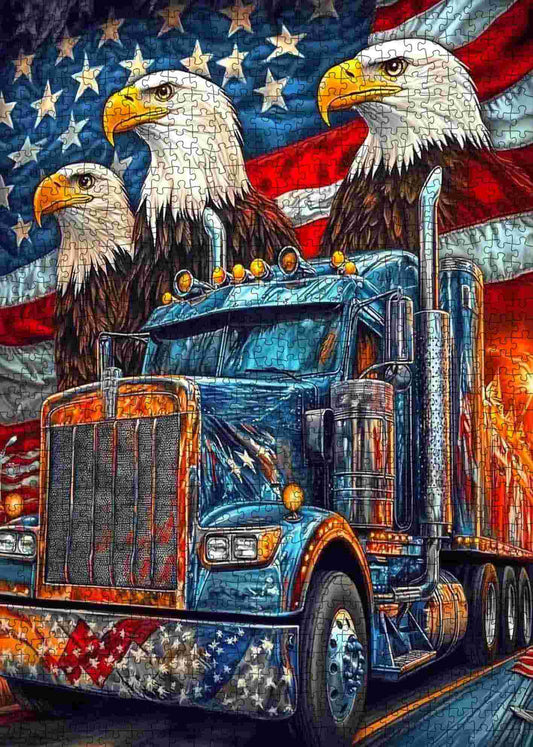 American Spirit Truck Jigsaw Puzzle