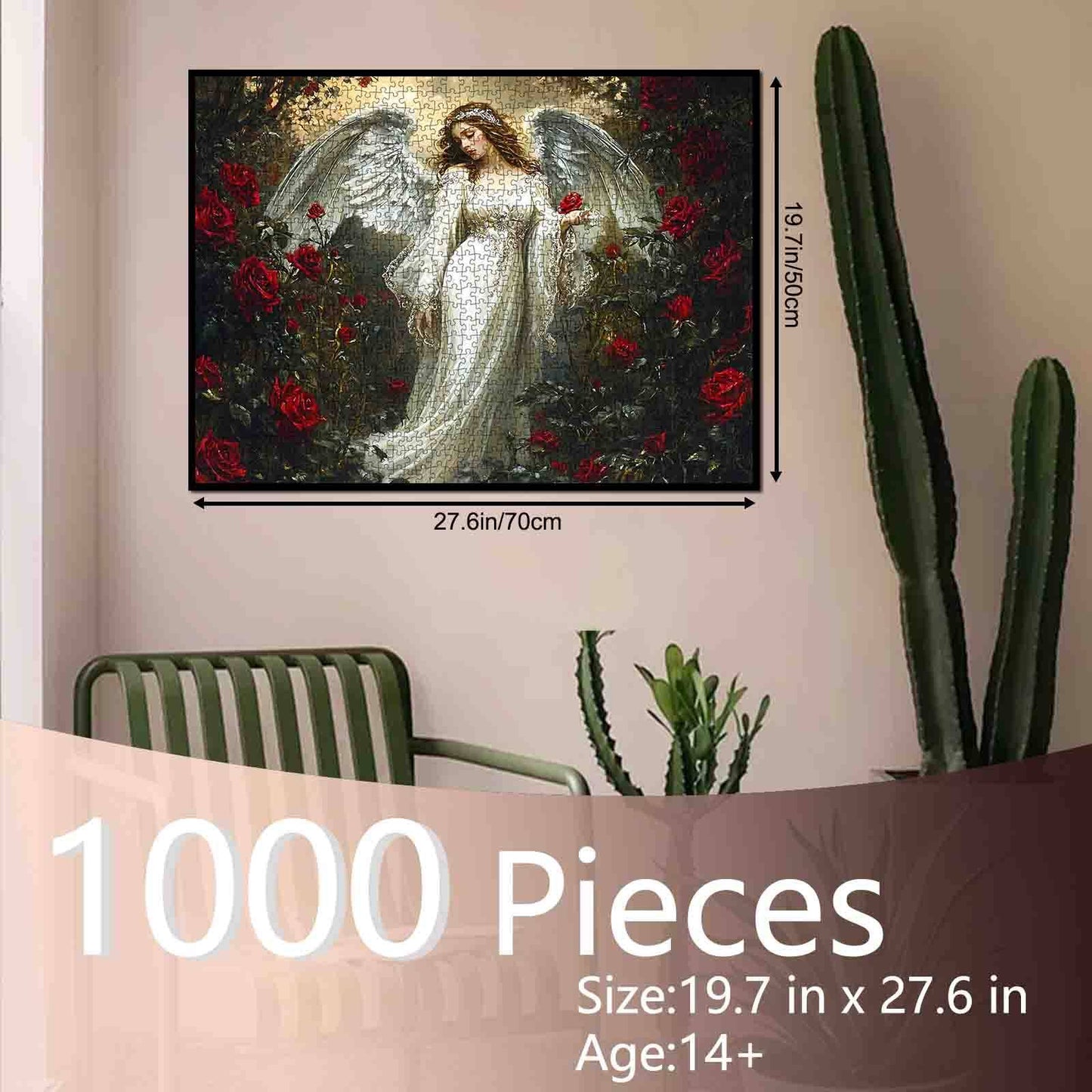 Angelic Rose Guardian Jigsaw Puzzle