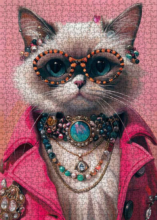 Fashionable Cat Jigsaw Puzzle