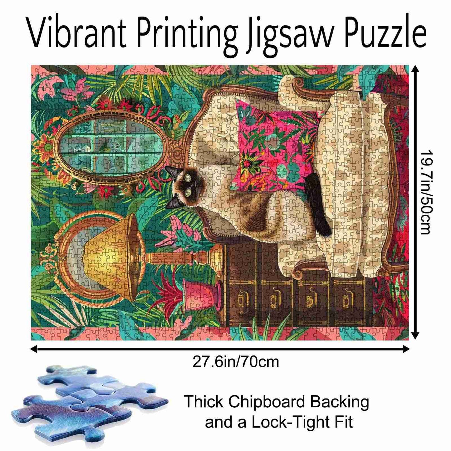 Sophisticated Cat on Elegant Armchair Jigsaw Puzzle