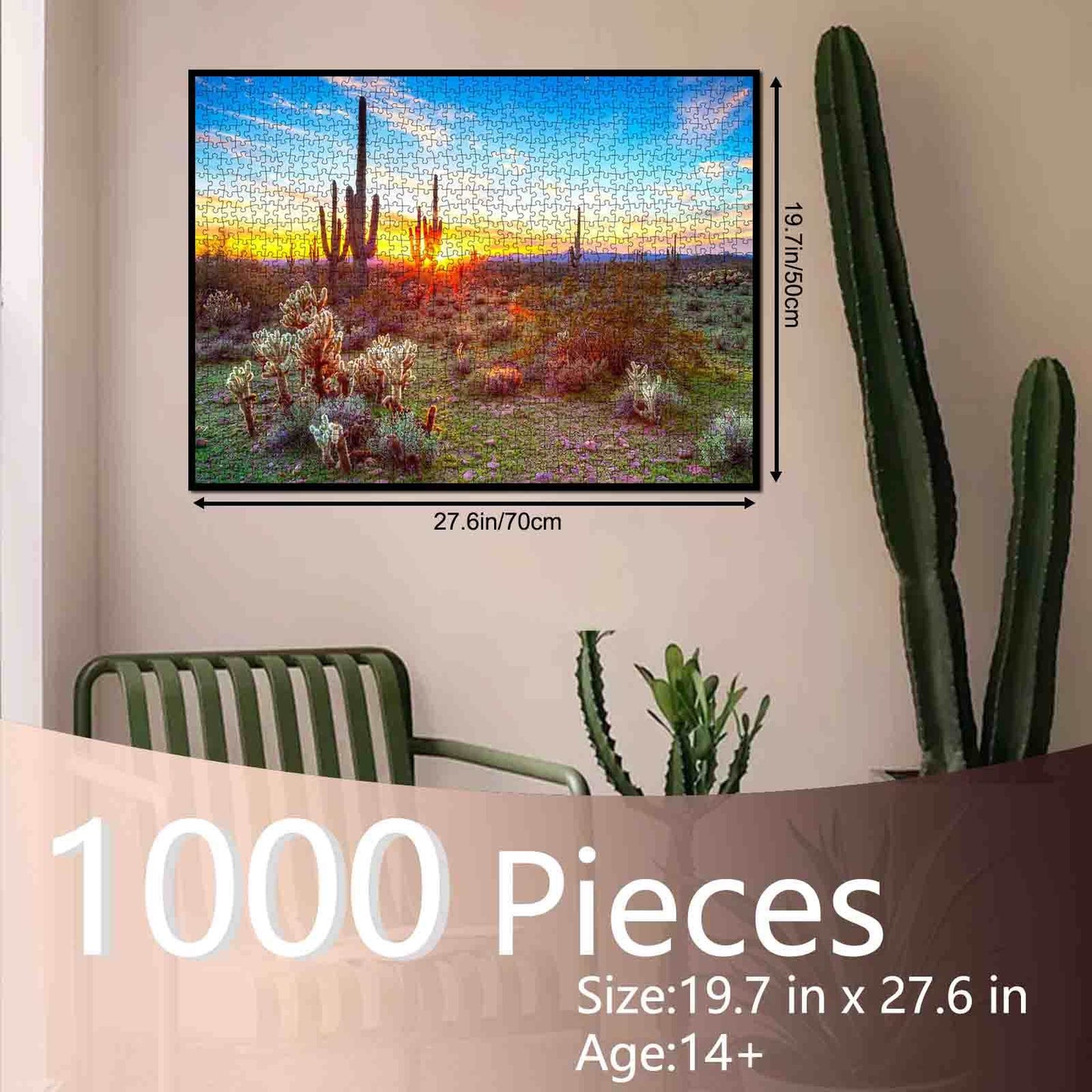 Arizona Desert Saguaro Cacti Jigsaw Puzzle