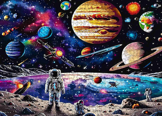 Astronaut Colorful DIY Stellar Craft Jigsaw Puzzle