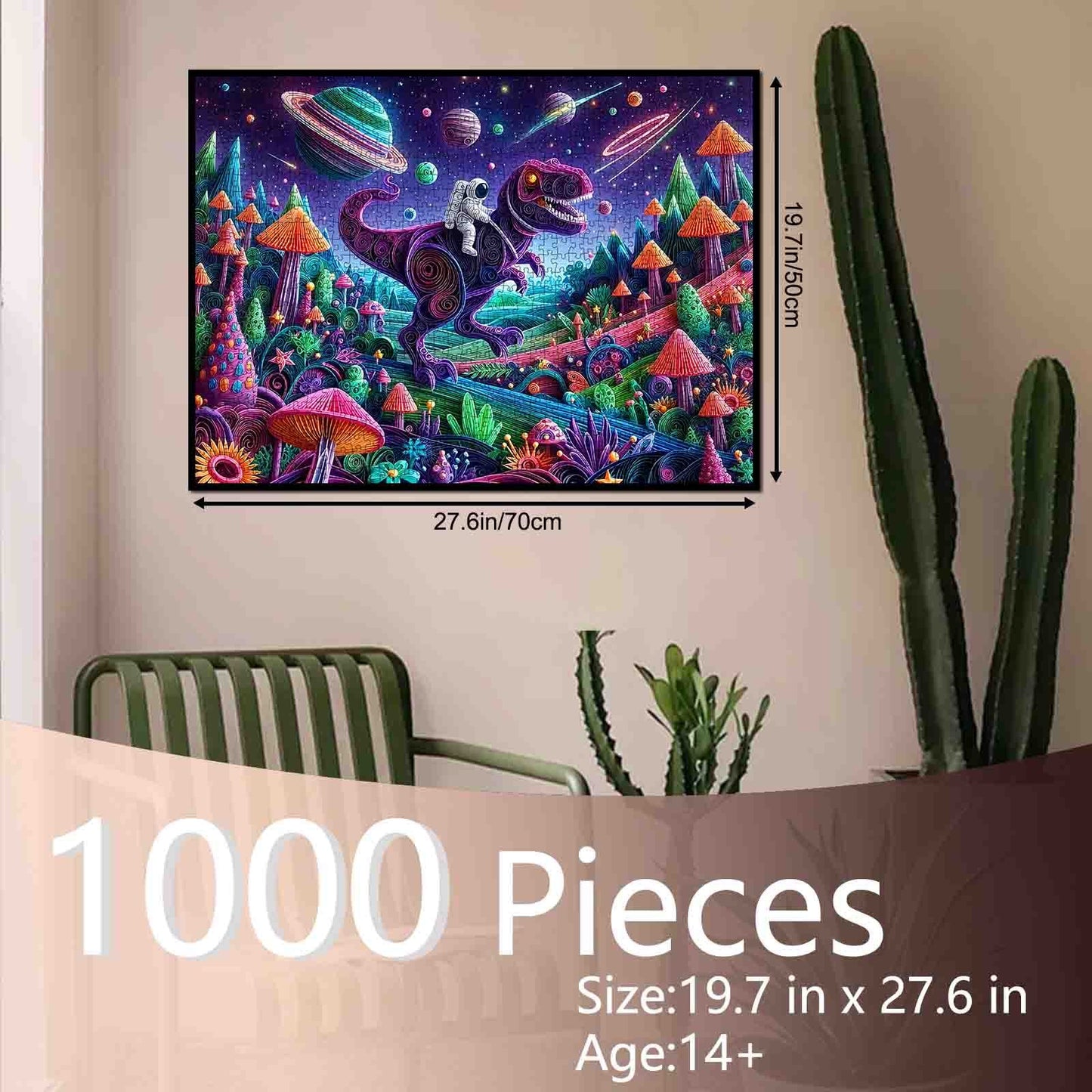 Astronaut Dinosaur Adventure Jigsaw Puzzle