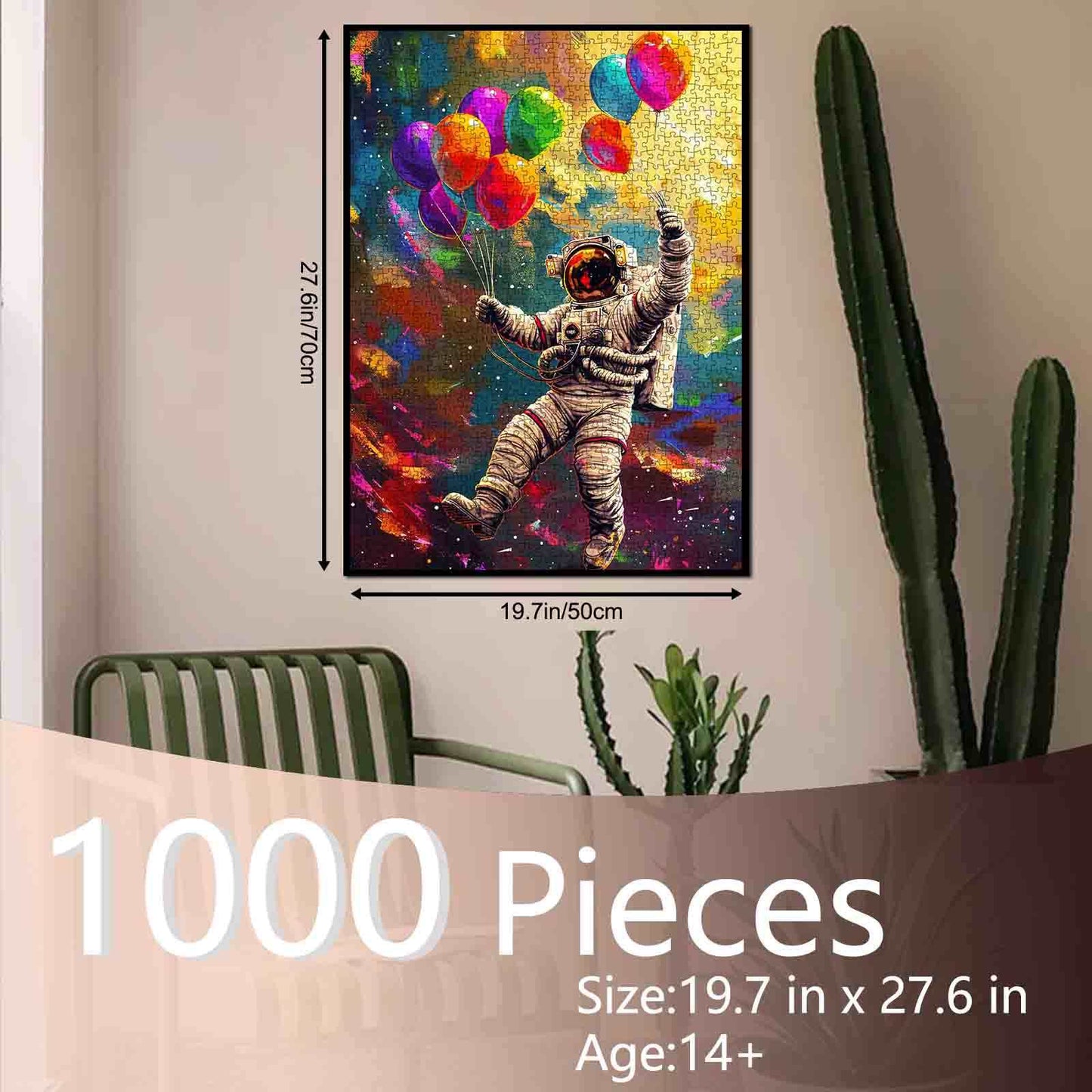 Astronaut Holding Balloon Jigsaw Puzzle
