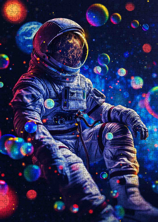 Astronaut Looking at the Earth Jigsaw Puzzle