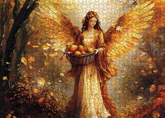 Autumn Harvest Angel Jigsaw Puzzle