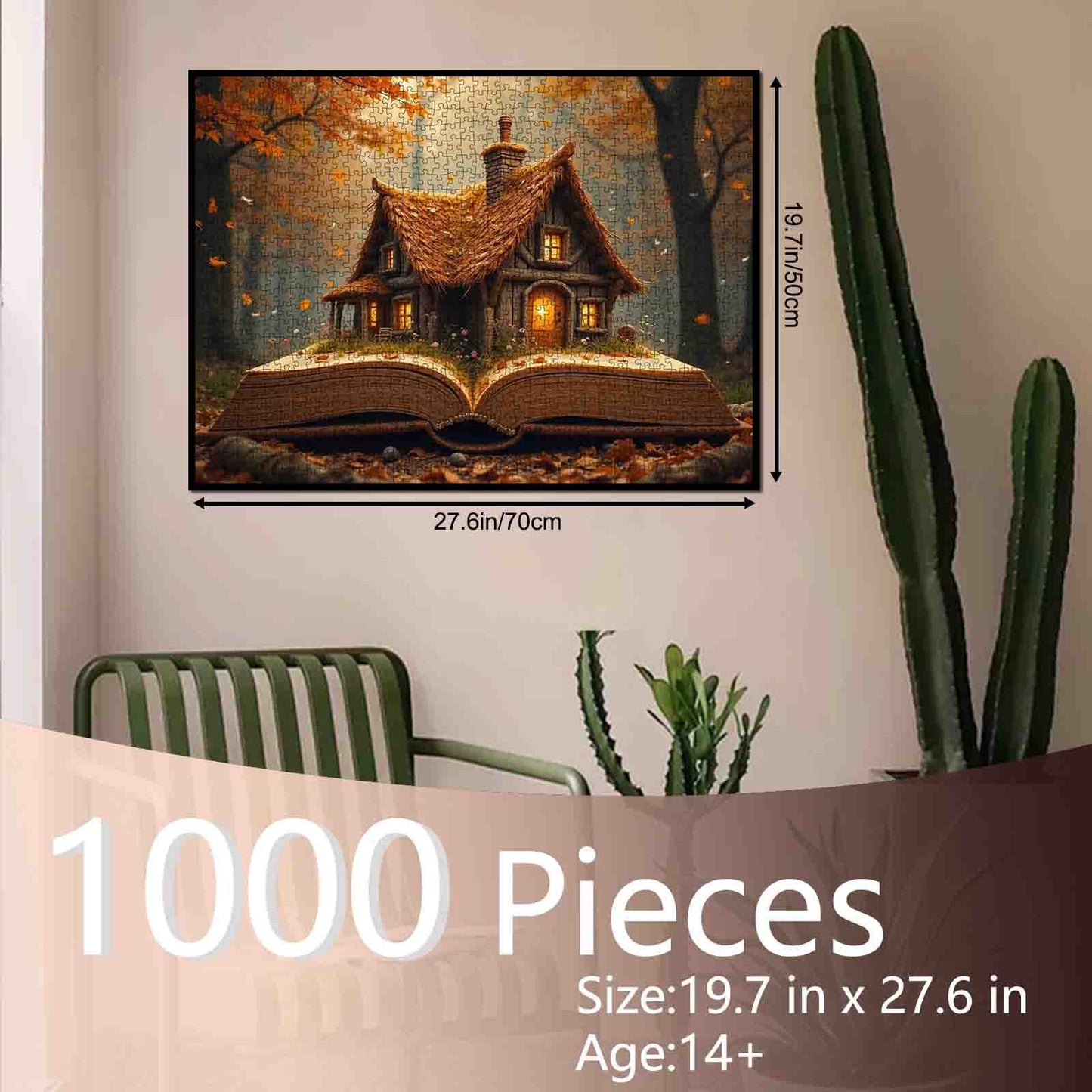 Autumn Storybook Cottage Jigsaw Puzzle
