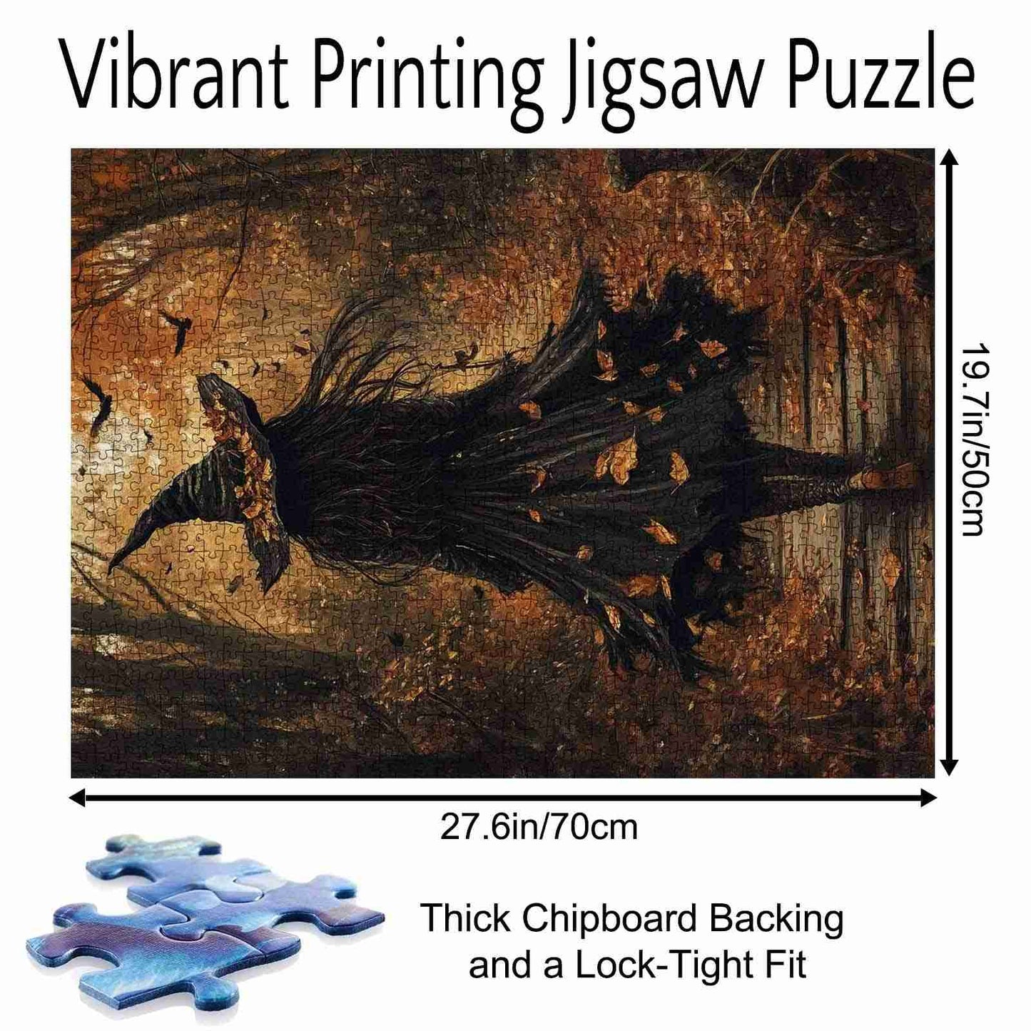 Autumn Witch Forest Walk Jigsaw Puzzle