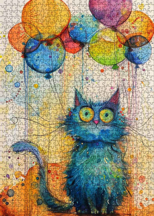 Balloon Cat Jigsaw Puzzle