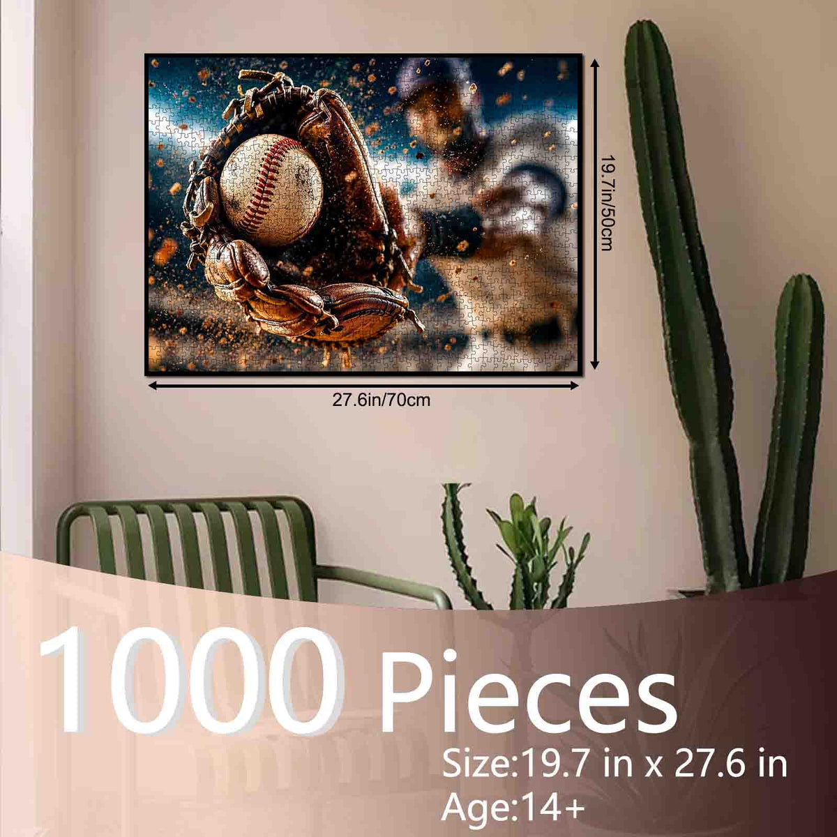 Baseball Glove Perfect Catch Jigsaw Puzzle