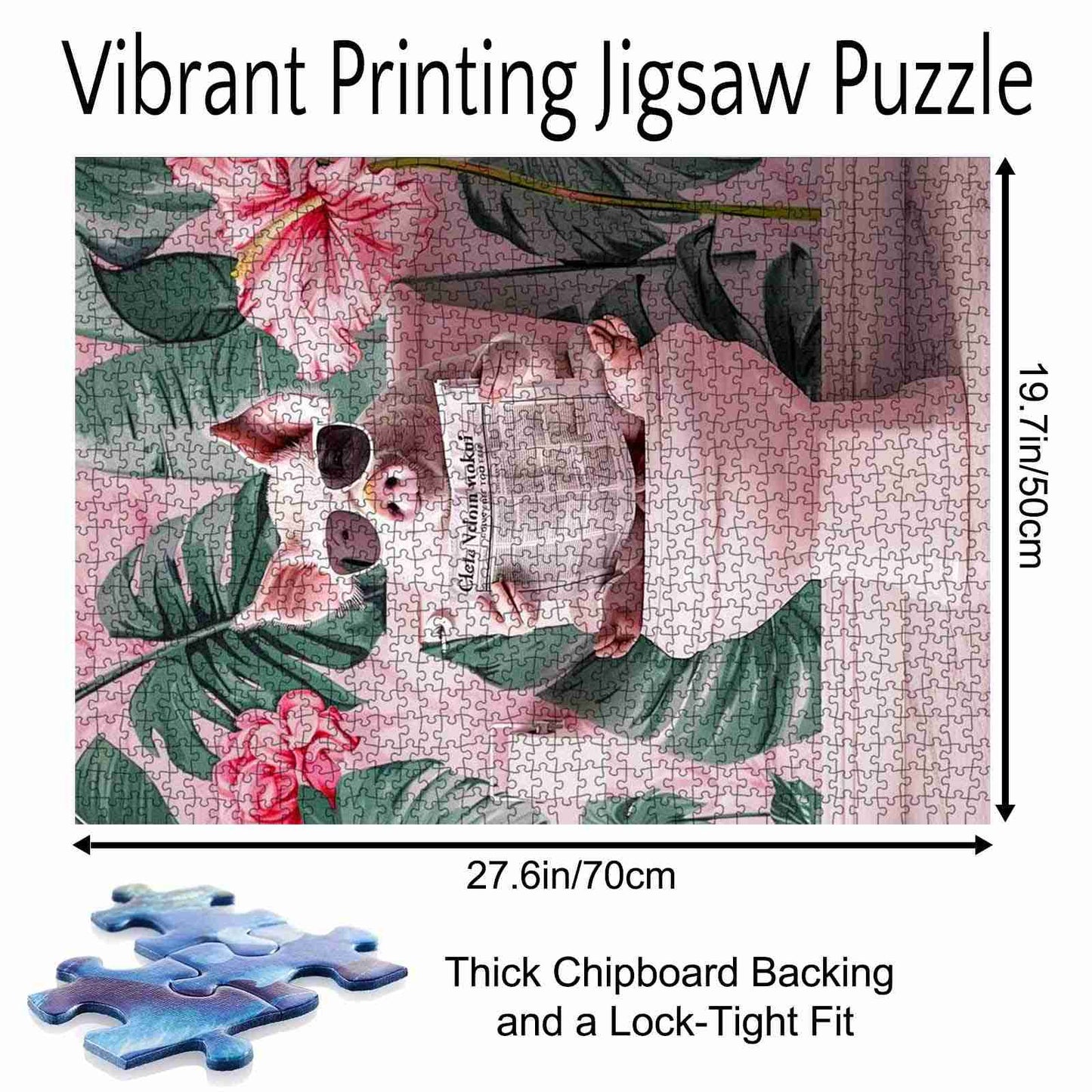 Pig Enjoying Toilet Time Jigsaw Puzzle