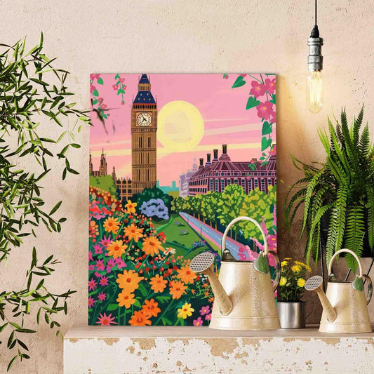 Big Ben Garden View paint by numbers