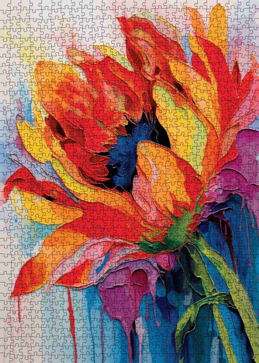 Blazing Sunflower Passion Jigsaw Puzzle