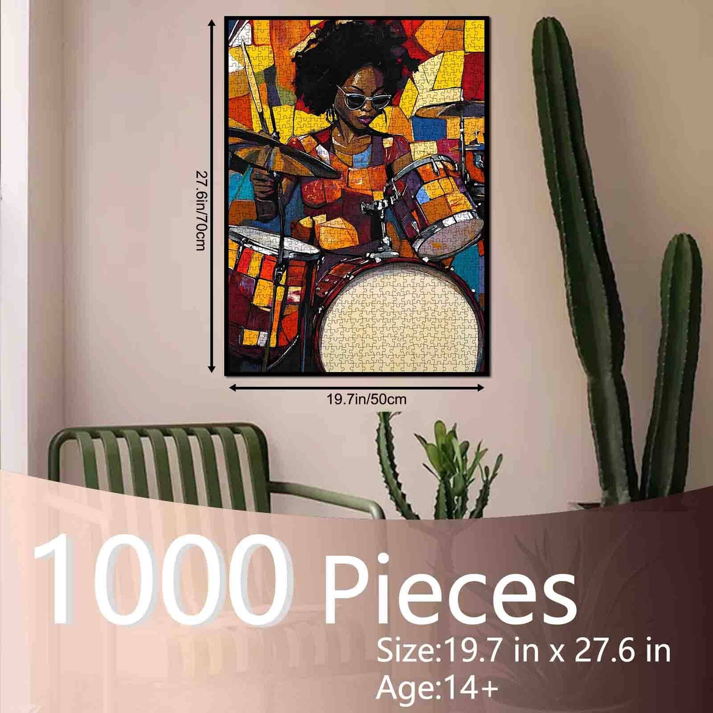 Bold Drummer Vibes Jigsaw Puzzle