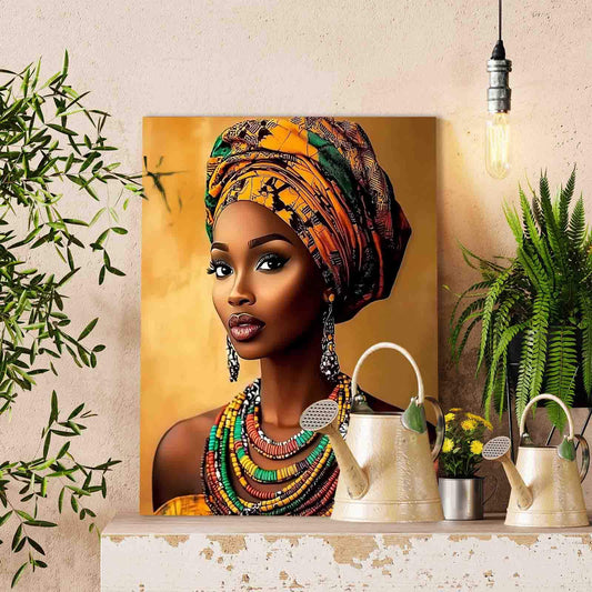 Bold Beauty in Beaded Elegance Paint by Numbers