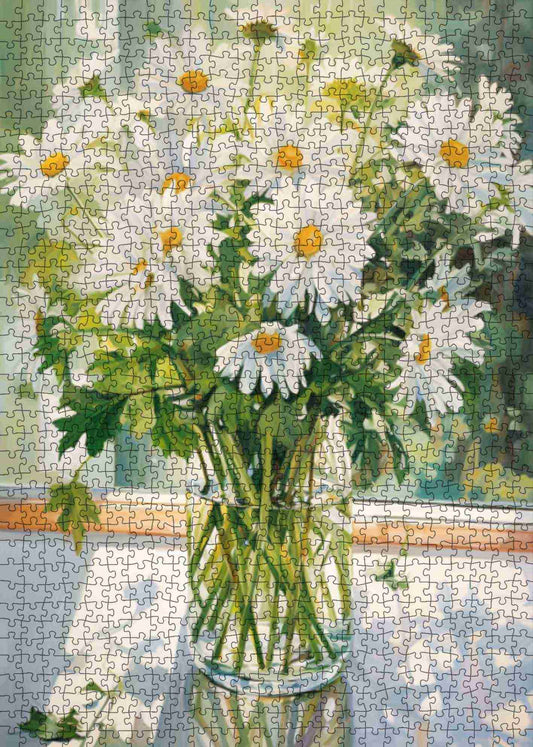 Bouquet of Daisies in Sunlight Jigsaw Puzzle