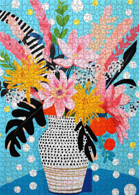 Bright Garden Blooms Jigsaw Puzzle