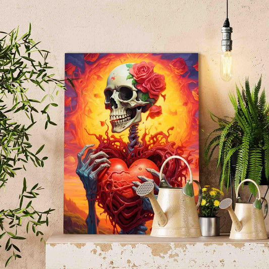Burning Passion Skeleton Paint by Numbers