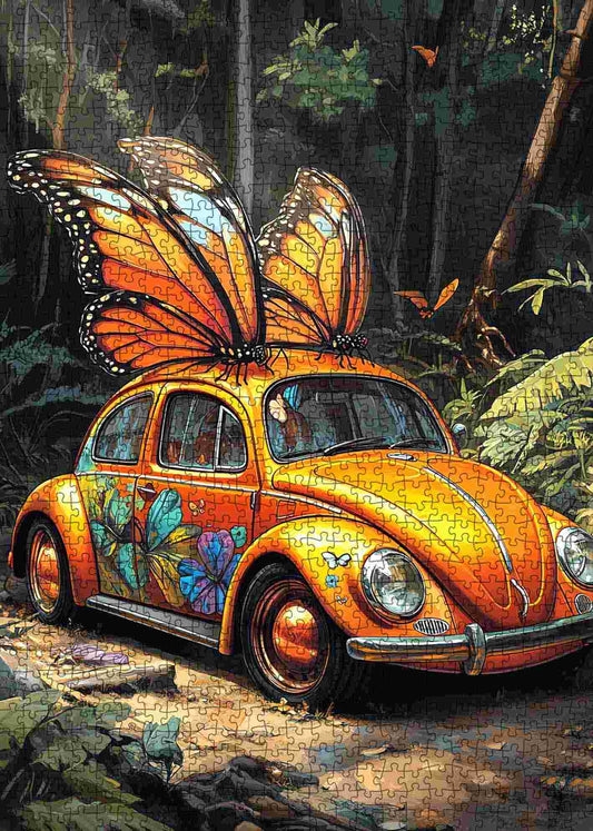 Butterfly Beetle Fantasy Jigsaw Puzzle