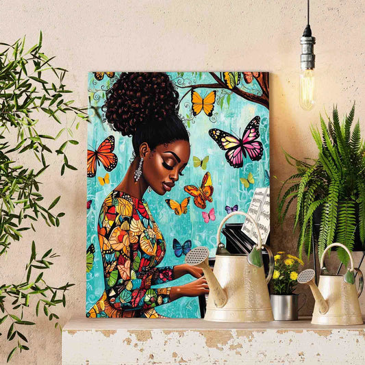 Butterfly Harmony Pianist Paint by Numbers