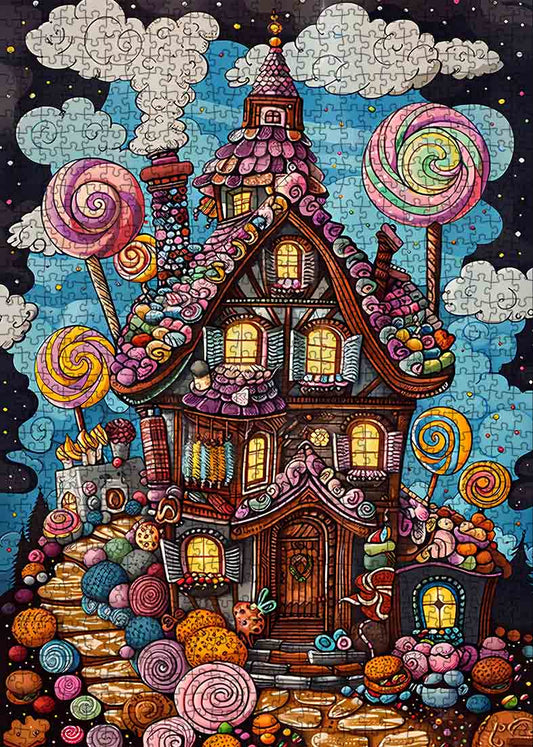 Candy Cottage Fantasy Jigsaw Puzzle