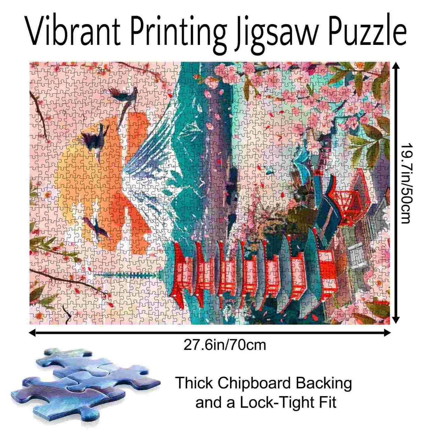 Cherry Blossoms and Mount Fuji Jigsaw Puzzle