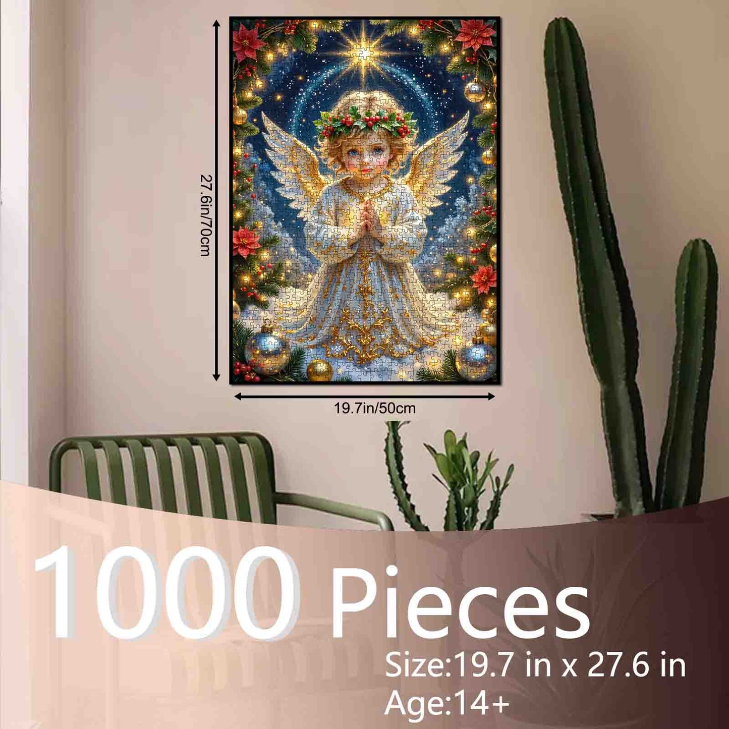 Christmas Angel Blessing Jigsaw Puzzle