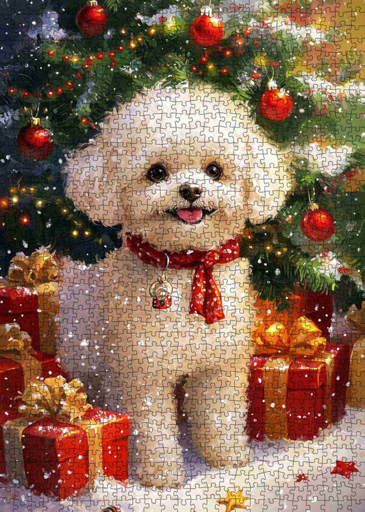 Christmas Puppy Delight Jigsaw Puzzle