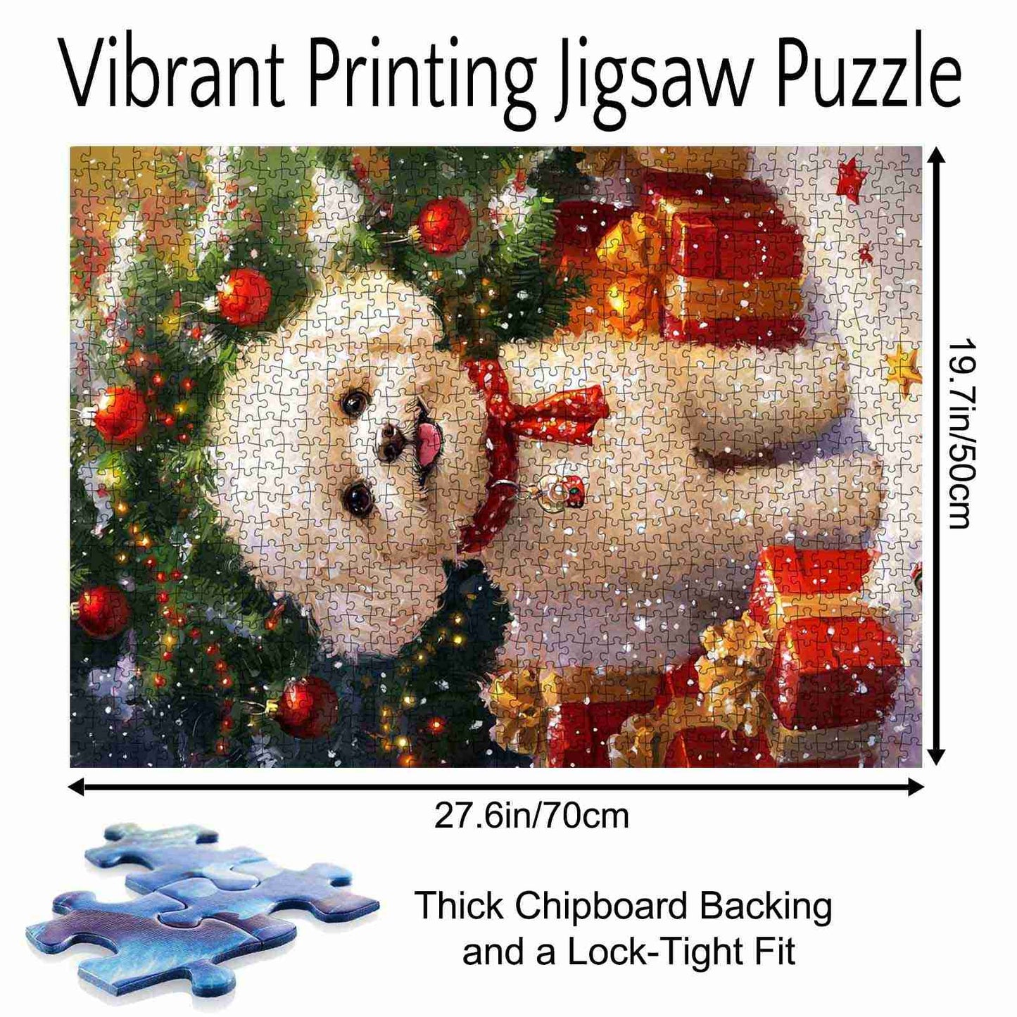 Christmas Puppy Delight Jigsaw Puzzle