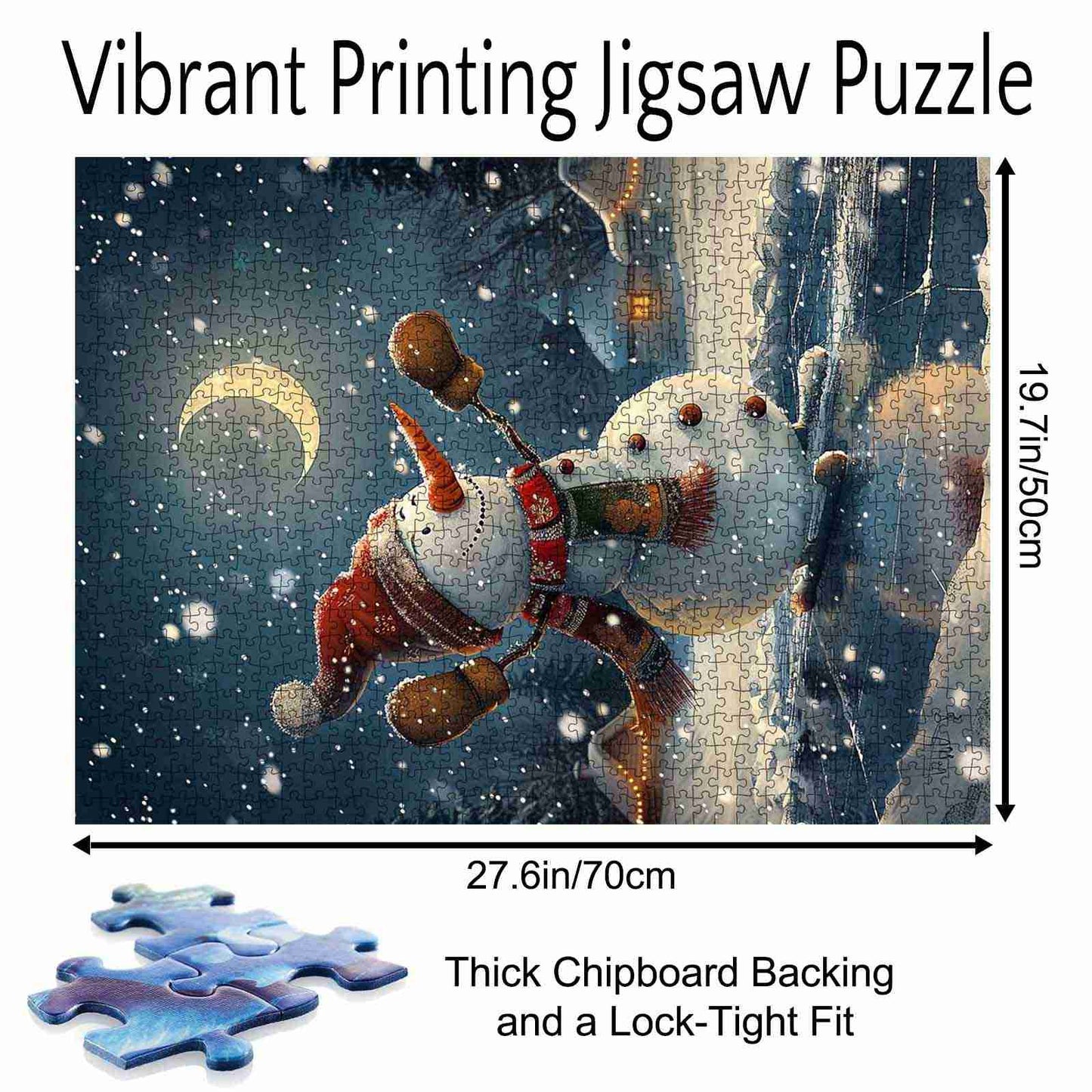 Christmas Snowman Skating Jigsaw Puzzles