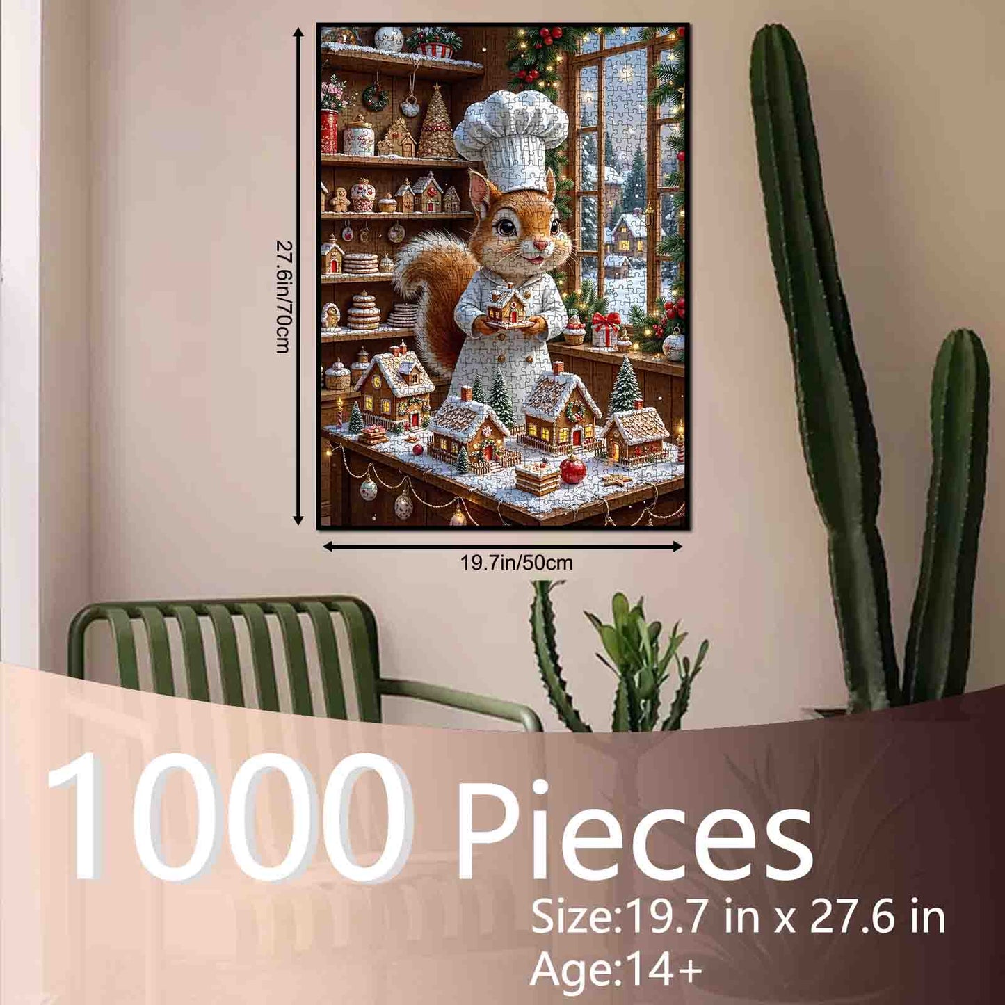 Christmas Squirrel Baker Jigsaw Puzzle