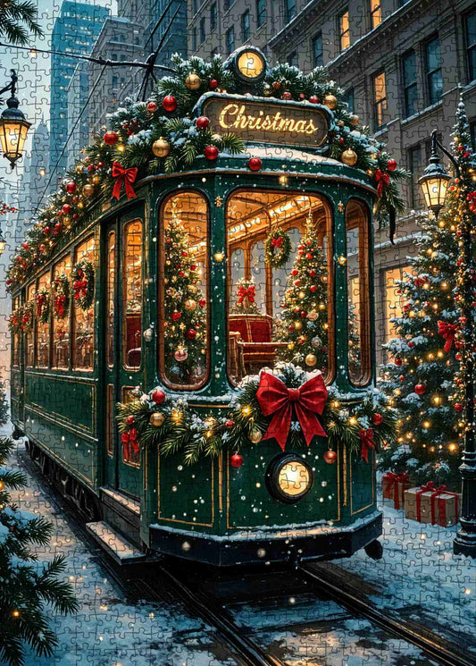 Christmas Streetcar Jigsaw Puzzle