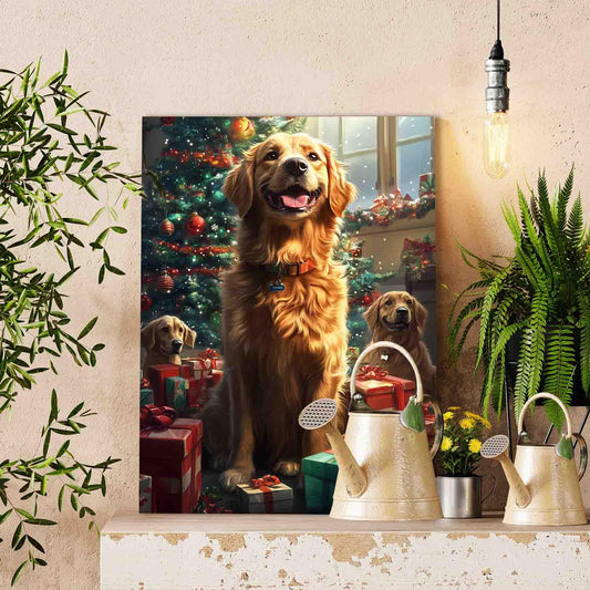 Christmas Gifts for Dogs Paint by Numbers