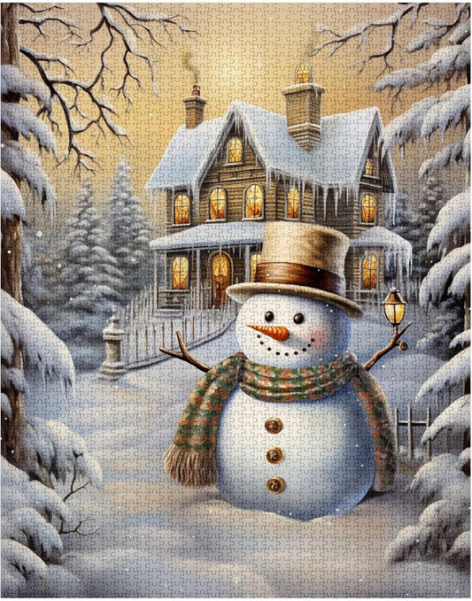 Winter Joy Snowman Jigsaw Puzzles