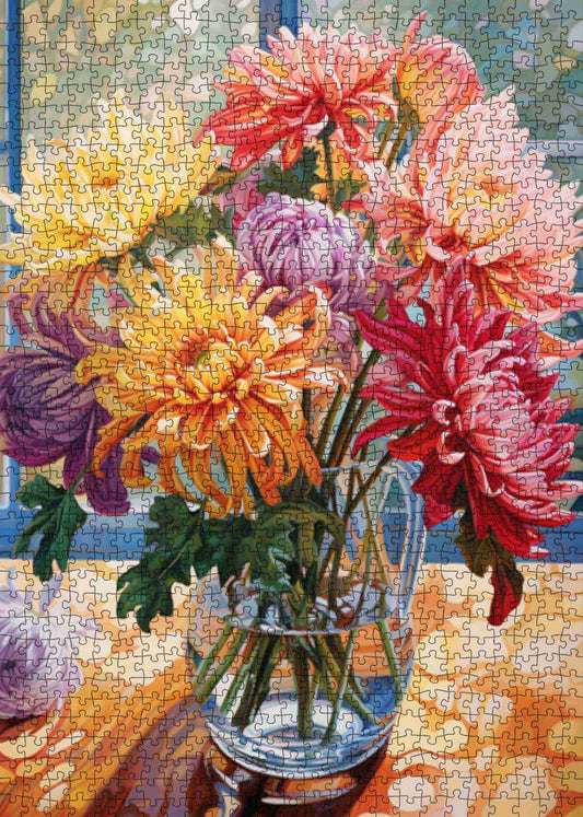 Chrysanthemum Radiance Jigsaw Puzzle