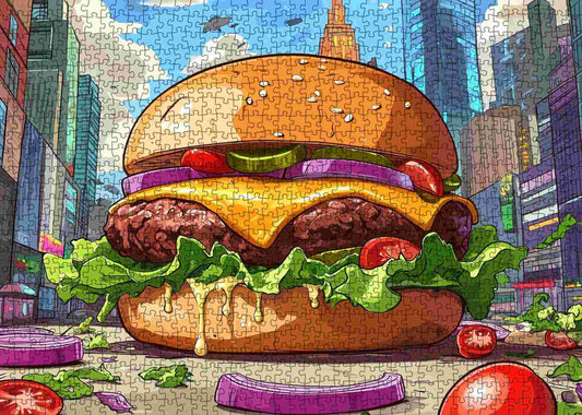 City Burger Feast Jigsaw Puzzle