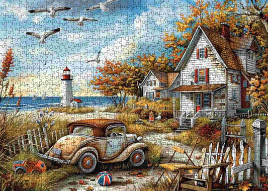 Coastal Lighthouse Drive Jigsaw Puzzle