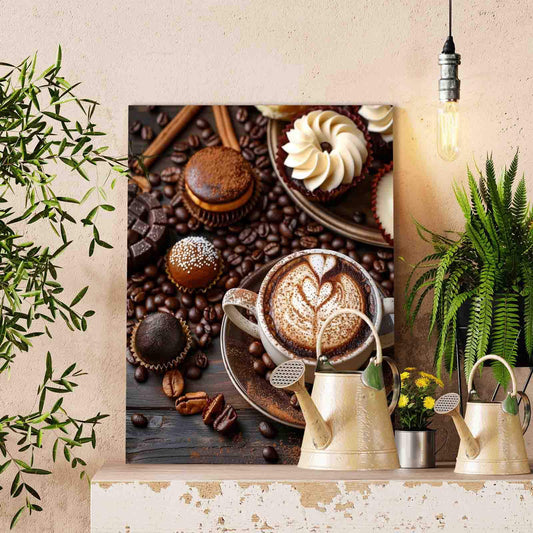 Coffee, Chocolate, and Sweet Delights Paint by Numbers