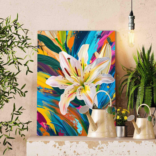 Color Splash Lily Paint by Numbers