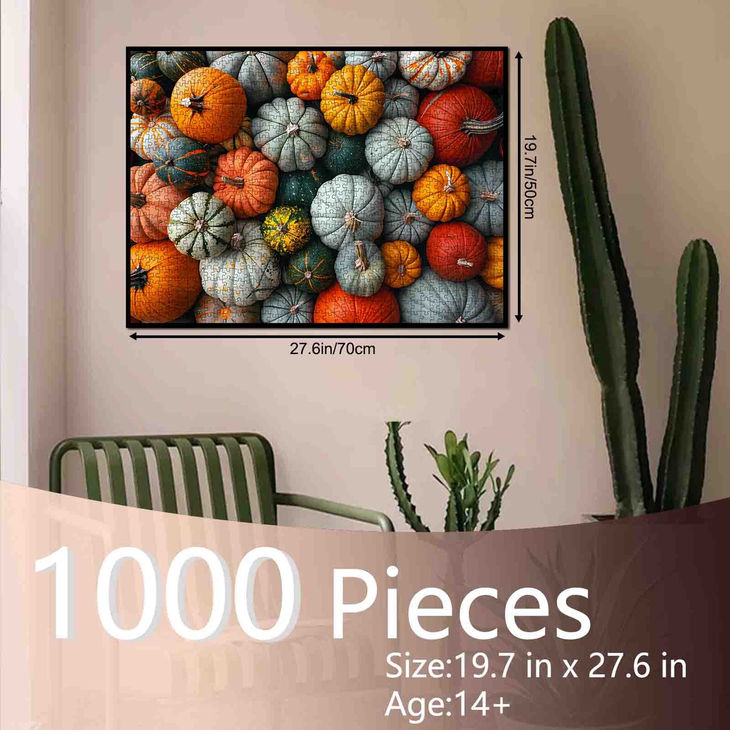 Colorful Autumn Pumpkins Jigsaw Puzzle