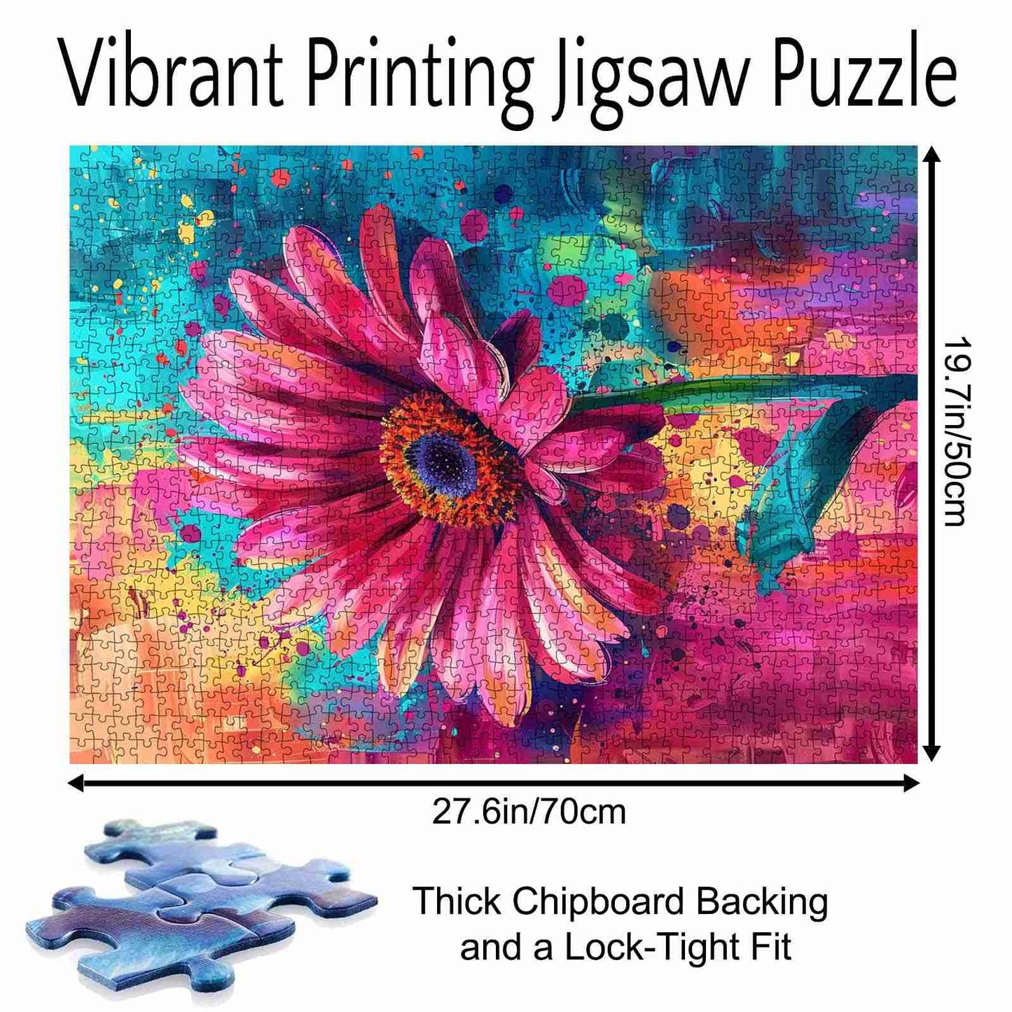 Colorful Blooming Daisy Jigsaw Puzzle