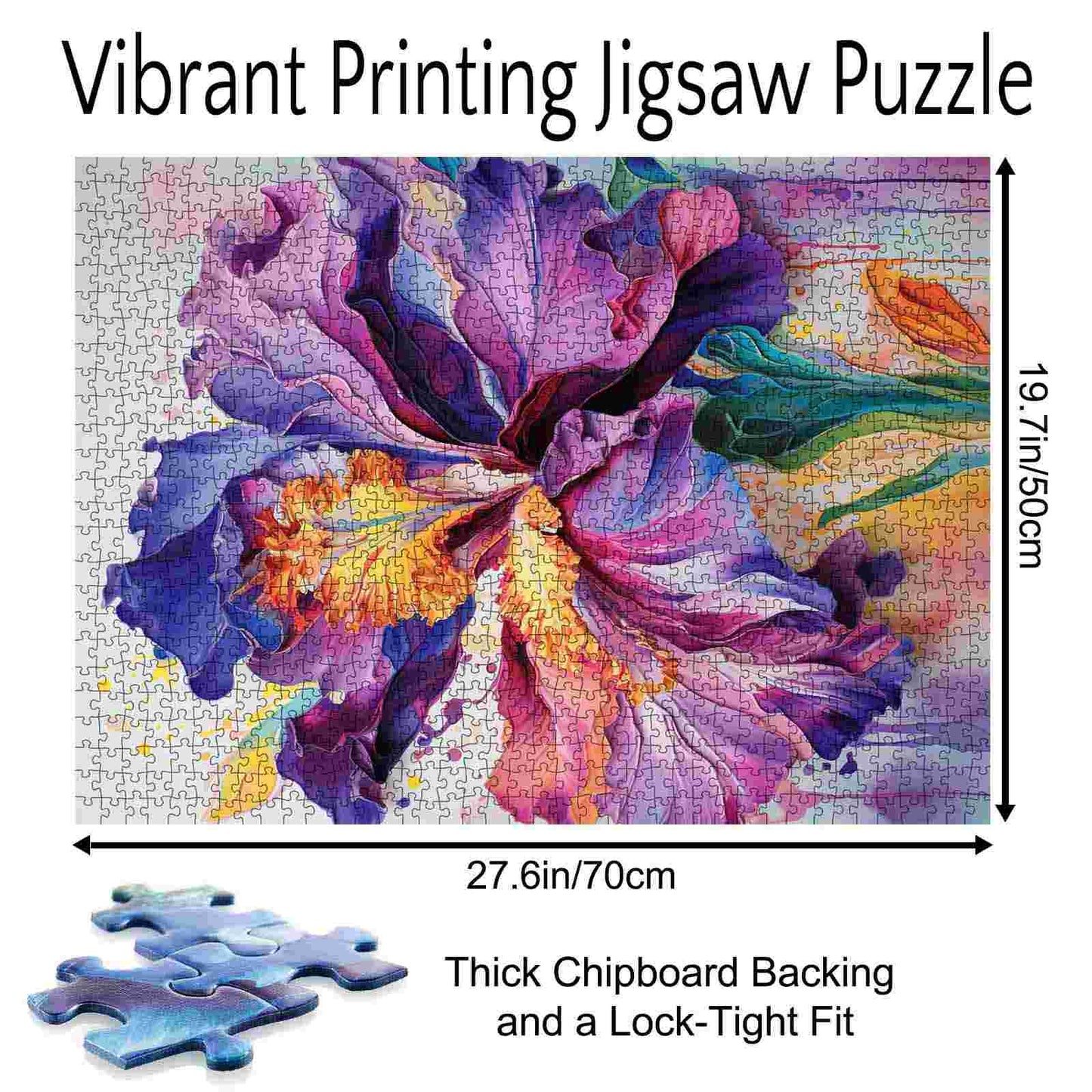 Colorful Blooming Iris Jigsaw Puzzle