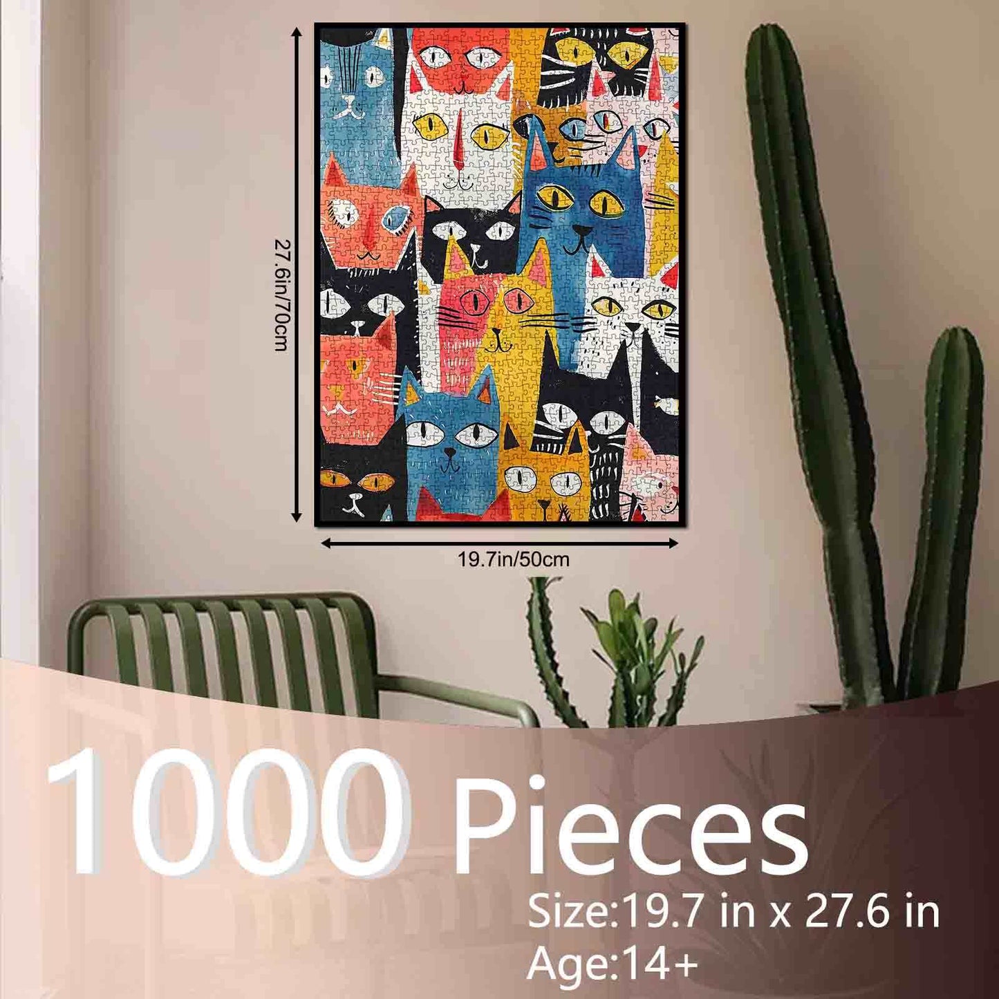 Colorful Cats Jigsaw Puzzle