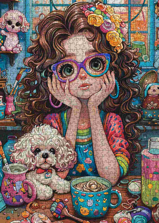 Colorful Crafting Time Jigsaw Puzzle