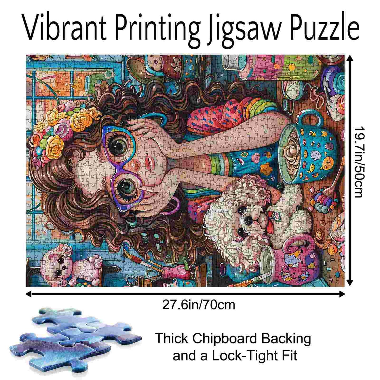 Colorful Crafting Time Jigsaw Puzzle