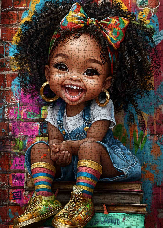 Colorful Little Fashionista Jigsaw Puzzle