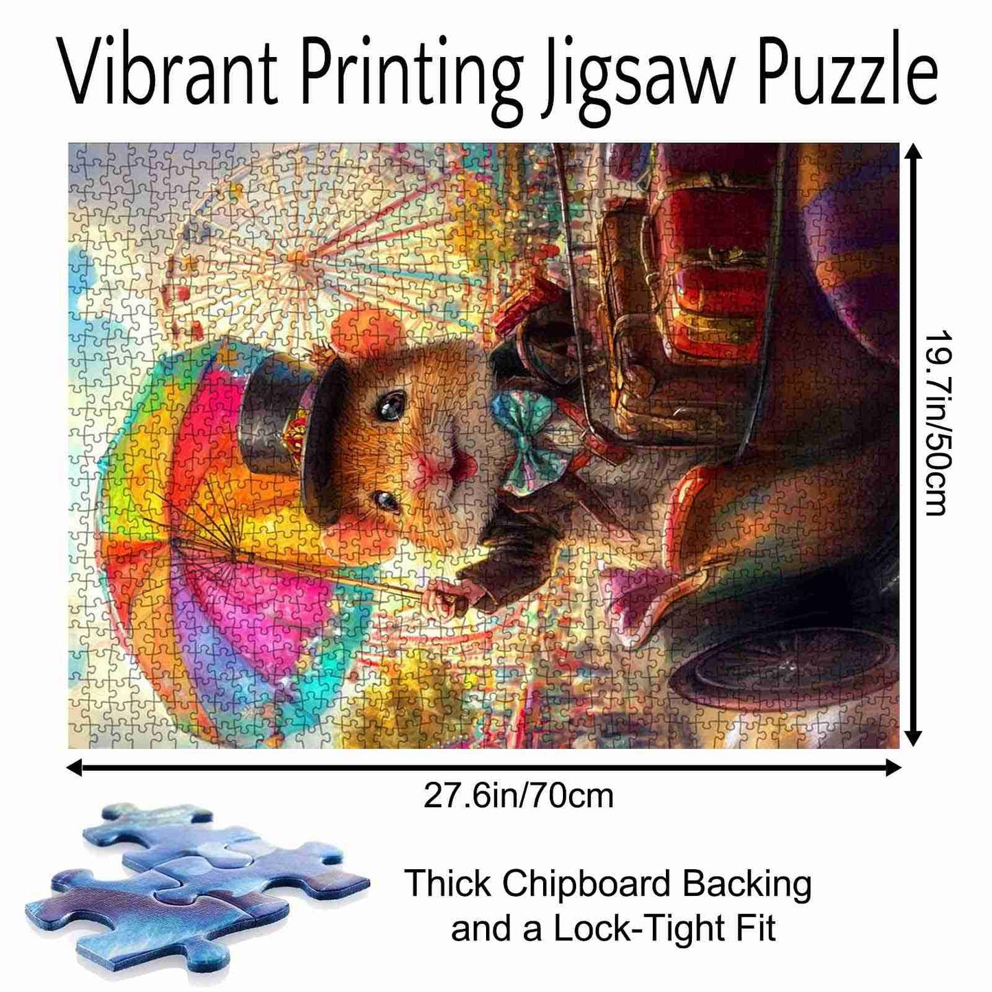 Colorful Mouse Adventure Jigsaw Puzzle