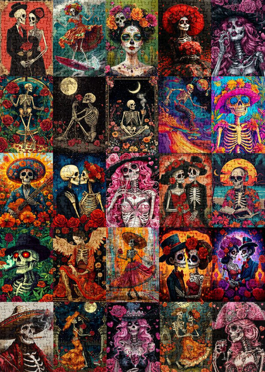 Vibrant Skull Celebration Jigsaw Puzzle